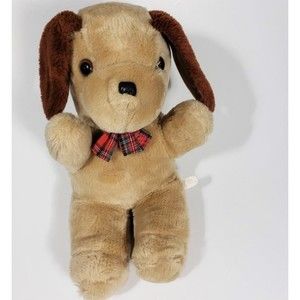 Vintage Puppy Dog Plush Toy  America Wego 1982 Tush Tag Plushie